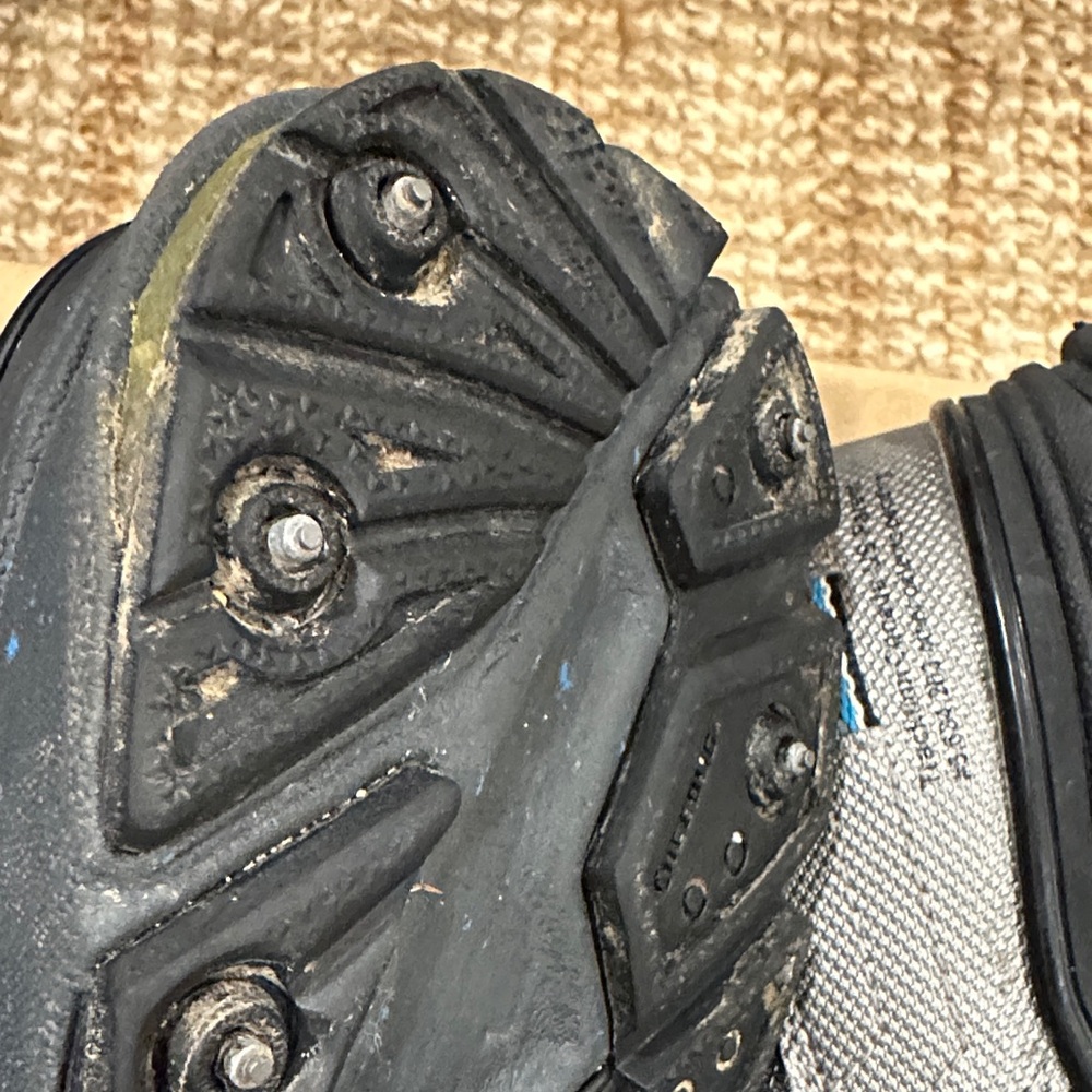 Icebug Men's Gray and Blue Studded Waterproof BUGdri Running Shoes - Picture 10 of 13